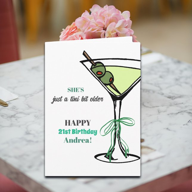 A Tini Bit Older 21st Birthday  Karte (Von Creator hochgeladen)