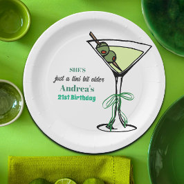 A Tini Bit Older 21st Birthday Party Pappteller