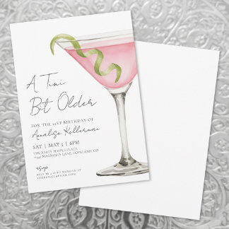 A Tini Bit Older Adult Birthday Party Invitation Einladung