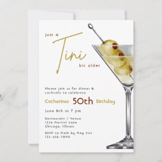 A Tini Bit Older Birthday Invitation Einladung