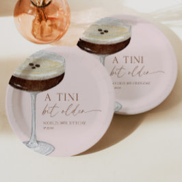 A Tini Bit Older Expresso Martini Geburtstagsparty Pappteller