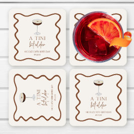 A Tini Bit Older Expresso Martini Geburtstagsparty Rechteckiger Pappuntersetzer