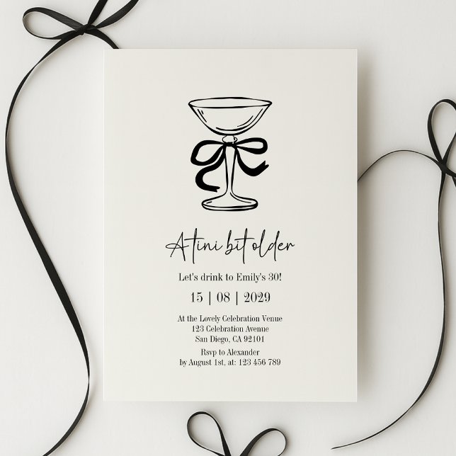 A tini bit older, Hand drawn birthday invitation (Créateur téléchargé)