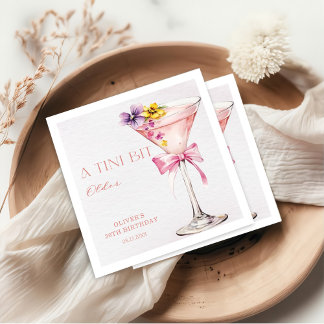 A Tini Bit Older Martini 30th Birthday Party Serviette