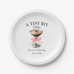 A Tini Bit Older Martini Geburtstagsparty Pappteller