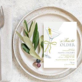 A Tini Bit Older Olive Martini Geburtstagsparty Einladung