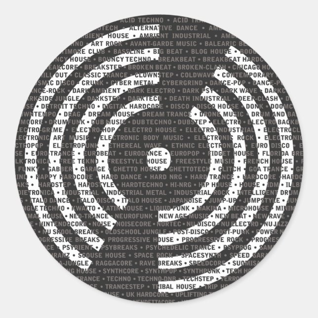 A to Z Electronic Music Sticker (Vorderseite)