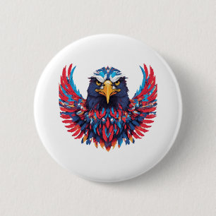 A TO Z mit amerikanischem Adler mit patriotischem Button