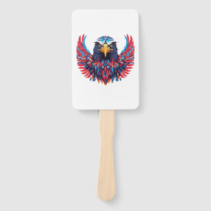 A TO Z mit amerikanischem Adler mit patriotischem Fächer