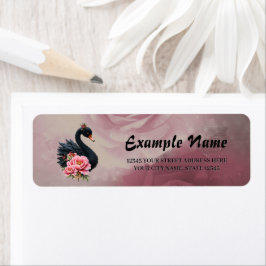 A touch of rose and swan's glow.