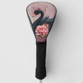 A touch of rose and swan's glow. golf headcover