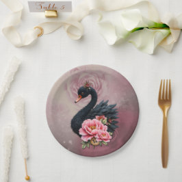 A touch of rose and swan's glow. pappteller