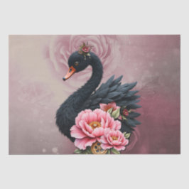 A touch of rose and swan's glow. seidenpapier