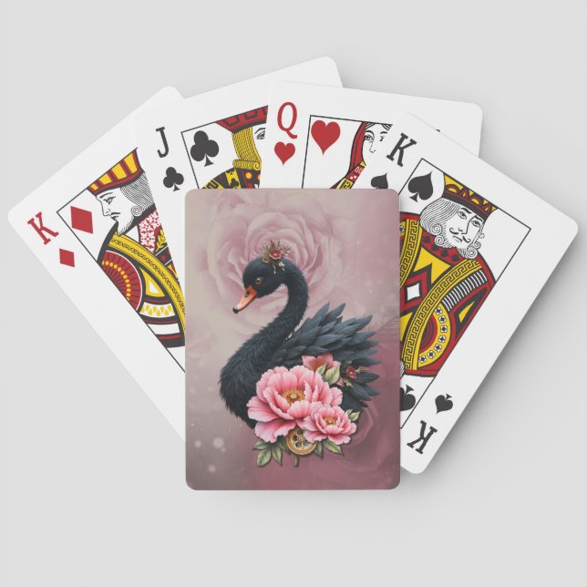 A touch of rose and swan's glow. spielkarten (Rückseite)