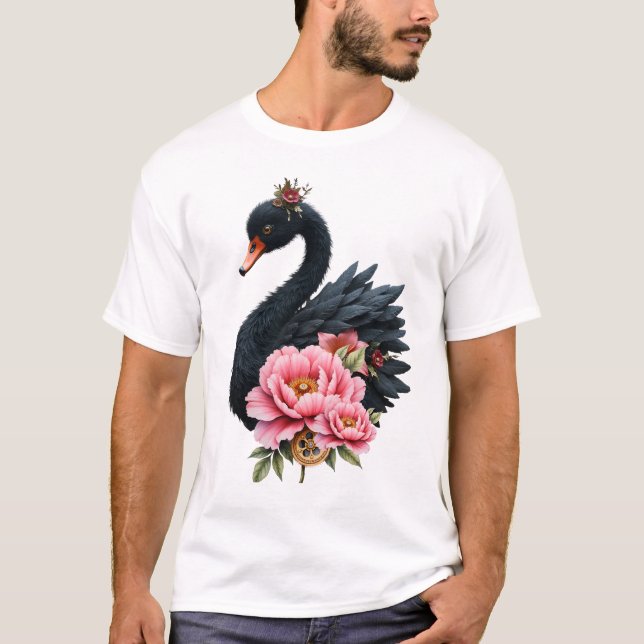 A touch of rose and swan's glow. T-Shirt (Vorderseite)