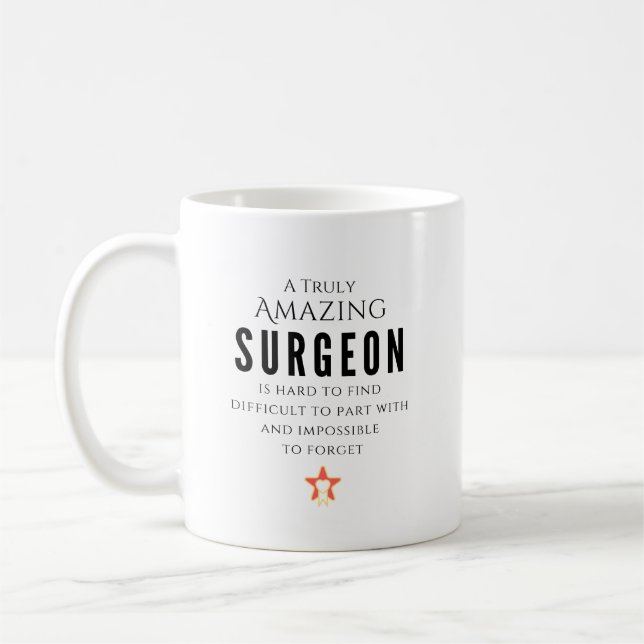 A Truly Amazing Surgeon Personalized Kaffeetasse (Links)