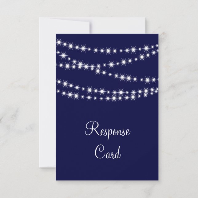A Twinkle Lights UAWG (Marine) RSVP Karte (Vorderseite)