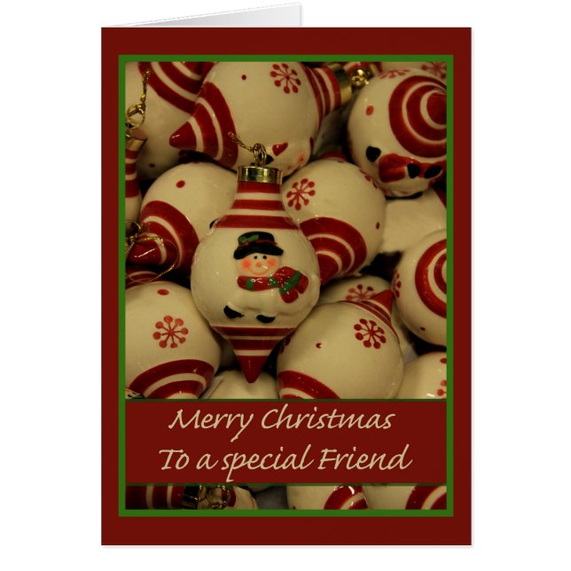 À un ami spécial Joyeux Noël carte (Devant)