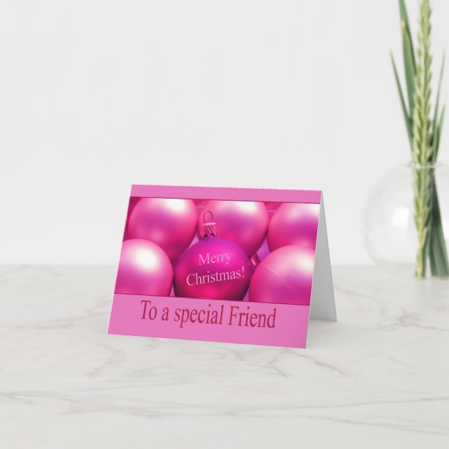 À un ami spécial Joyeux Noël carte (Devant)