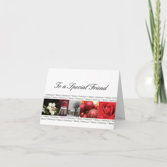 À un ami spécial Joyeux Noël carte (Devant)
