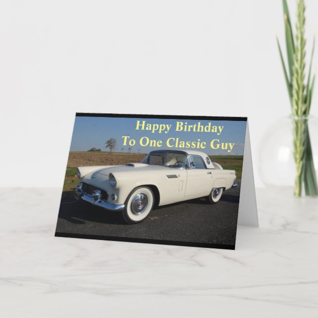 **À UN HOMME CLASSIQUE*** CARTE D'ANNIVERSAIRE (Devant)