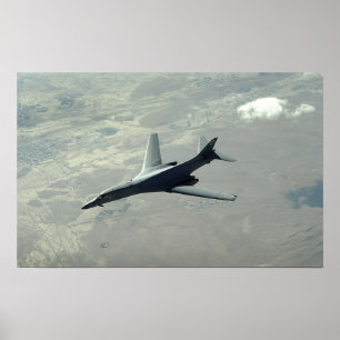 A US Air Force B-1B Lancer auf einer Kampfpatrouil Poster