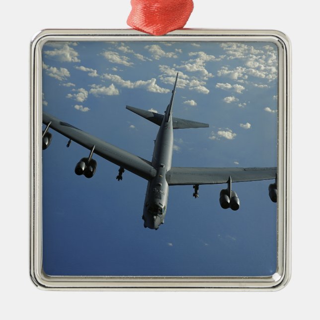 A US Air Force B-52 Stratofestress Silbernes Ornament (Vorne)
