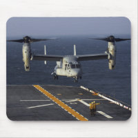 A V-22 Osprey bereitet sich auf Landung vor