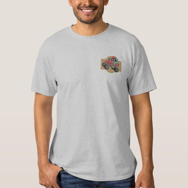 A V BESTICKTES T-Shirt (Vorderseite)