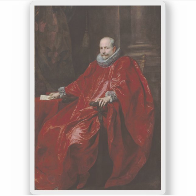 A. van Dyck - Portrait von Agostino Pallavicini Aufkleber (Vorderseite)