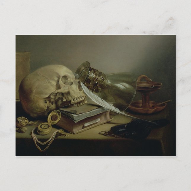 A Vanitas Still Life Postkarte (Vorderseite)