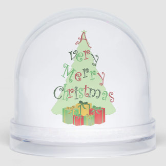 A Very Merry Christmas Tree and Gifts Schneekugeln