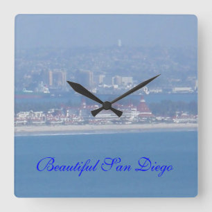A View across the Ocean Quadratische Wanduhr