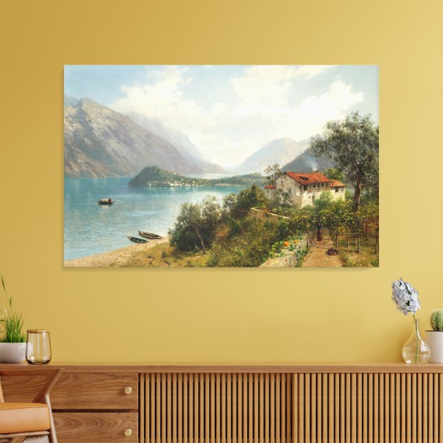  A View of Lake Como Leinwanddruck (Insitu (Wohnzimmer))