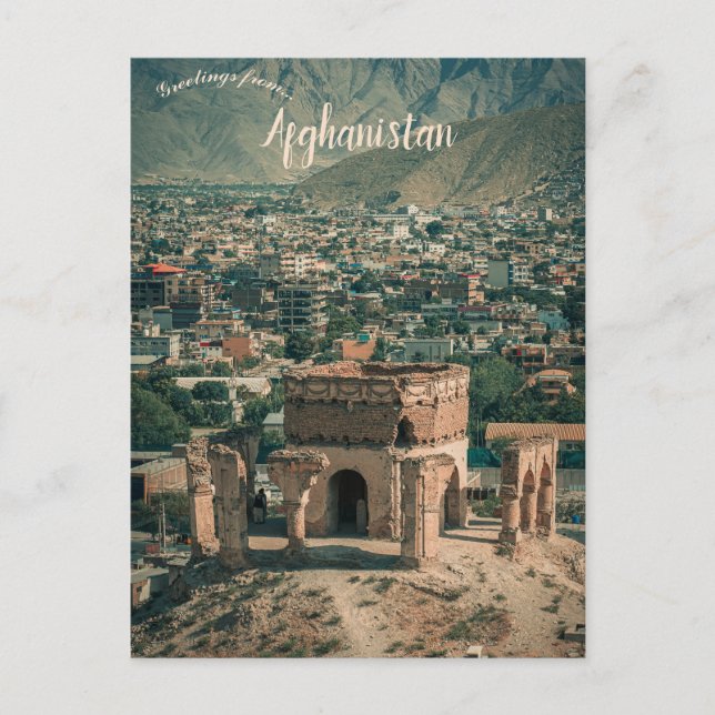 A View of Nader Hill Kabul Afghanistan Postkarte (Vorderseite)