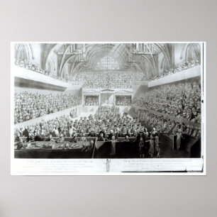 A View of The Trial of Warren Hastings Poster