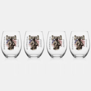 À Vin Sans Pied Ensemble de verre WIne Stemless Conception de sold