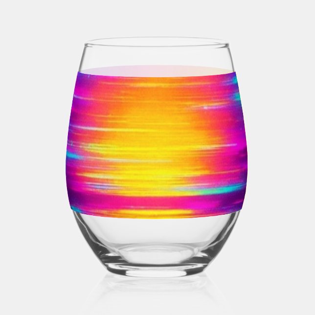 À Vin Sans Pied Verset Quantum - Verre Sun Glitch (Recto)
