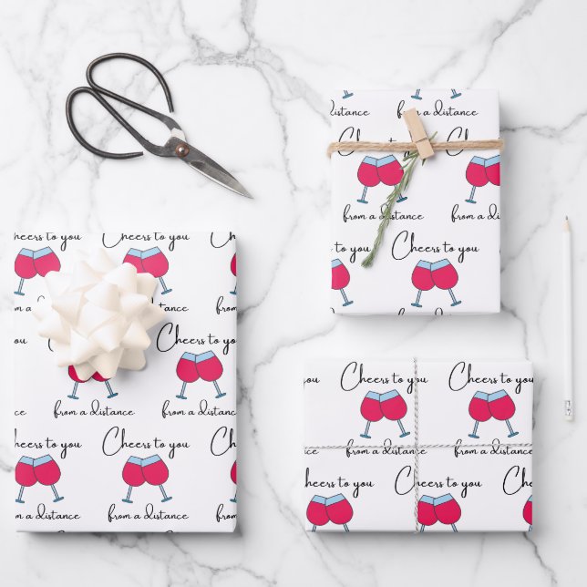 À votre santé de loin Papier cadeau (Recto)