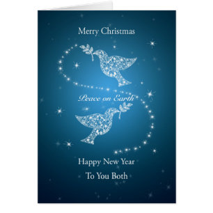 À vous tous les deux, colombes de Noël de paix