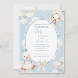 A Waddle Baby is on the Way Whimsical Baby Shower Einladung