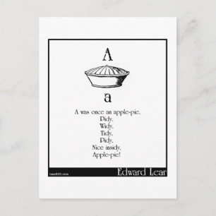 A war einmal ein Apfelkuchen Postkarte