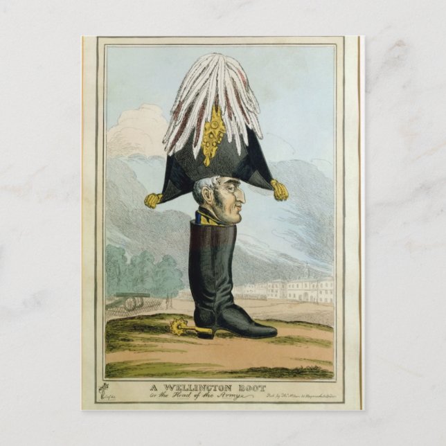 A Wellington Boot - oder der Leiter der Armye, Postkarte (Vorderseite)