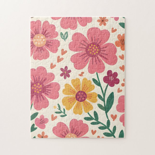 A Whimsical Garden Floral Pattern (Vertikal)