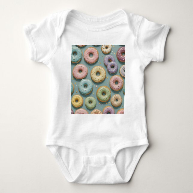 A Whimsical Pastel Donut Dream Baby Strampler (Vorderseite)