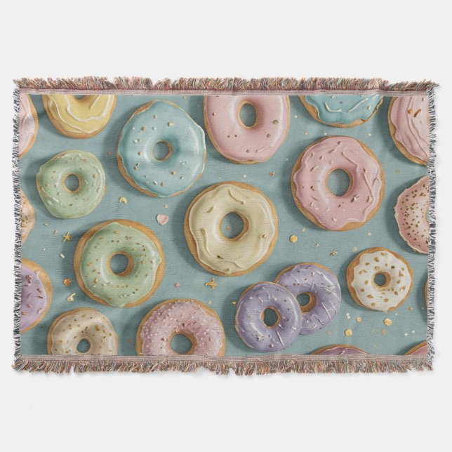A Whimsical Pastel Donut Dream Decke (Vorderseite)