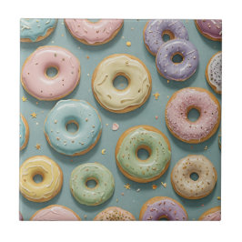 A Whimsical Pastel Donut Dream Fliese