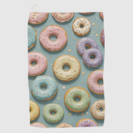 A Whimsical Pastel Donut Dream Golfhandtuch