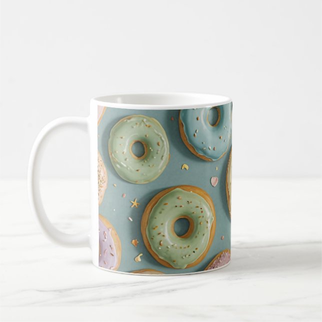 A Whimsical Pastel Donut Dream Kaffeetasse (Links)