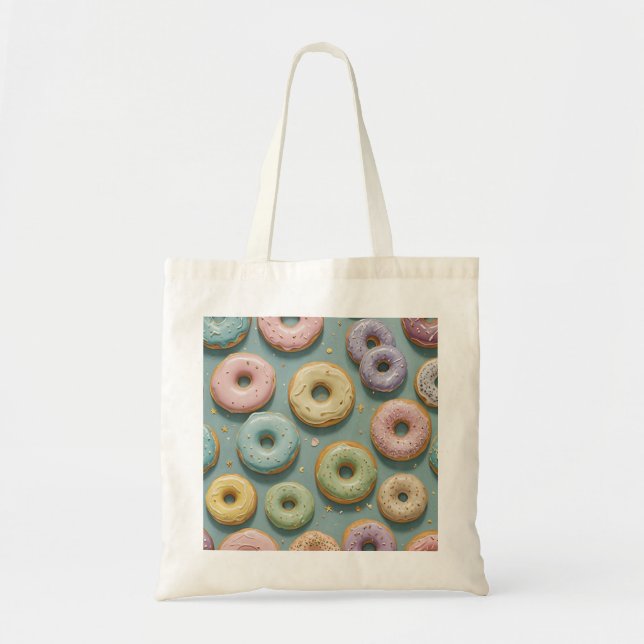 A Whimsical Pastel Donut Dream Tragetasche (Vorne)